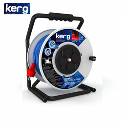 KERG - KERG Heavy Duty Professional Cable Reel, 30m, 3x2,5mm2