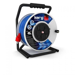 KERG - KERG Heavy Duty Professional Cable Reel, 40m, 3х1.5mm2