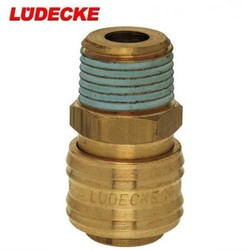 LUDECKE - LÜDECKE ES 12 A Couplings with Male Thread, 1/2