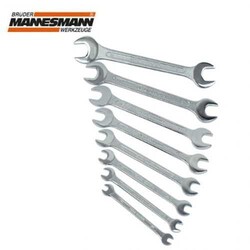 MANNESMANN - Mannesmann 110-08 DIN Open-end Spanner Set, 8 Pcs, 6-22mm