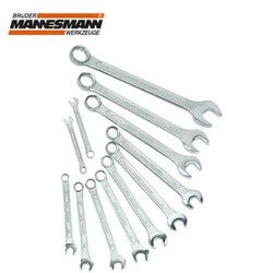 MANNESMANN - Mannesmann 130-08 DIN Combination Spanner Set, 8 Pcs, 8-19mm