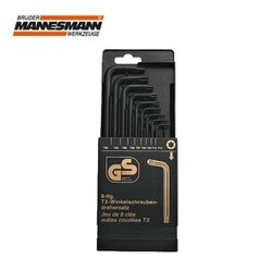 MANNESMANN - Mannesmann 18100 Hex Key Set, Torx, 9 Pcs