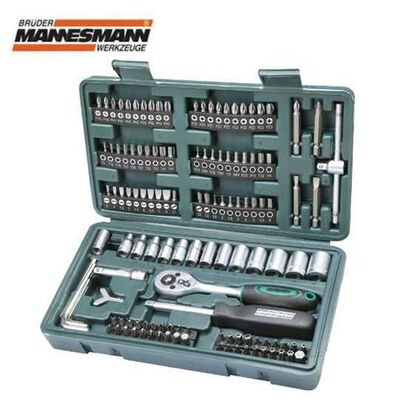 Mannesmann 29166 Lokma Anahtar Bits Uç Seti (130 Parça, 6.3 mm - 1/4