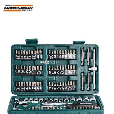 Mannesmann 29166 Lokma Anahtar Bits Uç Seti (130 Parça, 6.3 mm - 1/4