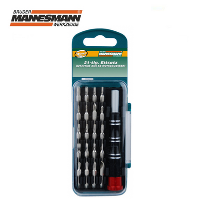 Mannesmann 29721 Precision Screwdriver and Bits Set