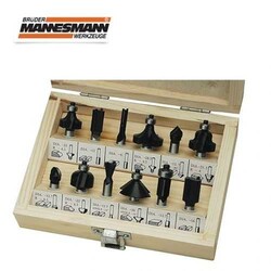 MANNESMANN - Mannesmann 545-012 Freze Uç Seti, 12 Parça