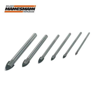 Mannesmann 54806 Tile and Glass Drill Bit Set, 6Pcs