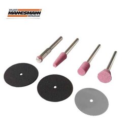 MANNESMANN - Mannesmann 92566 Mini Grinding & Cutting Set, 7 Pcs