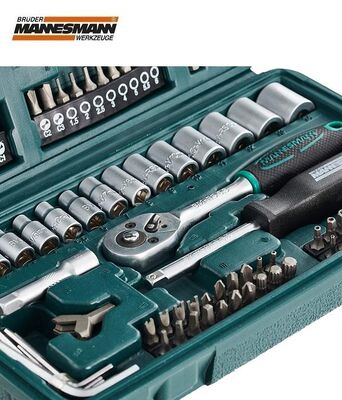 Mannesmann 29166 Socket Wrench Insert Set, 130 Pcs, 6.3 mm - 1/4