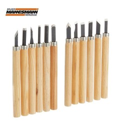 MANNESMANN - Mannesmann 690-12 Wood-Clay Carving Set, 12 Pcs.