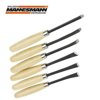 Mannesmann 690-EX 160 Wood-Clay Carving Set, 6 Pcs.