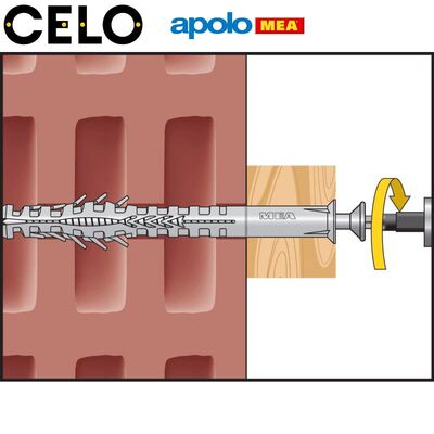 MEA HBR Boşluklu Çerçeve Dübeli (10x100mm, 100 adet)