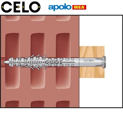 MEA HBR Boşluklu Çerçeve Dübeli (10x100mm, 100 adet)