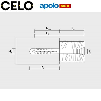 MEA NP Çakmalı Dübel (5x50mm, 100 adet)