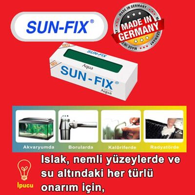 SUN-FIX Epoxy Adhesive, AQUA, 12Pcs