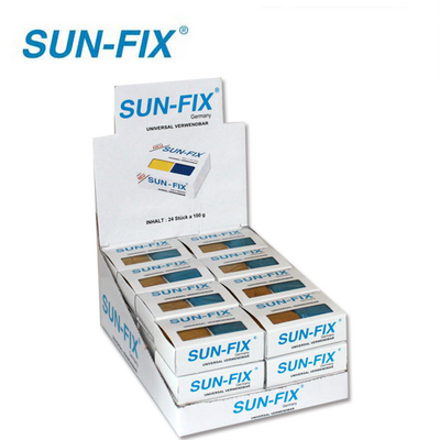 SUN-FIX Epoxy Adhesive, UNIVERSAL WERVANDBAR, 100gr, 24 Pcs