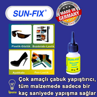 SUN-FIX Instant Adhesive, SEKUNDEN KLEBER