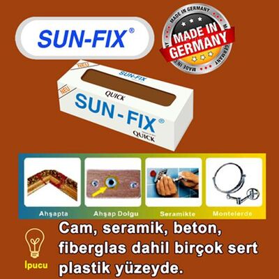 SUN-FIX Macun Kaynak, QUICK, 12 Adet