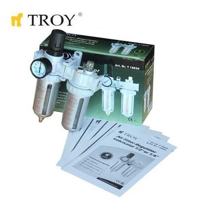 TROY 18624 Şartlandırıcı (Filtre + Regülatör + Yağlayıcı) 1/4(N)PT