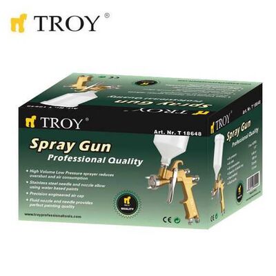 TROY 18648 Professional Spray Gun, 1.8mm