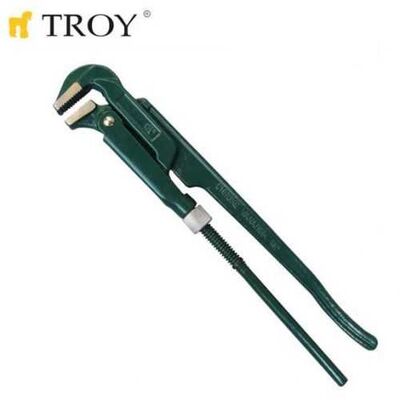 TROY 21001 Pipe Wrench Bent Nose, 1,5”