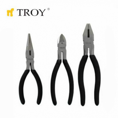 TROY 21060 Plier Set, 3 Pcs