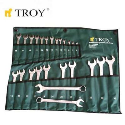 TROY 21525 Combination Spanner Set - 25Pcs, 6-32mm