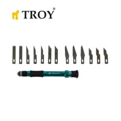 TROY - TROY 21604 Hobby Knife Set, 14 Pcs