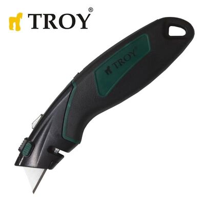 TROY 21605 Profesyonel Trapez Maket Bıçağı, 2 Yedek Bıçaklı 