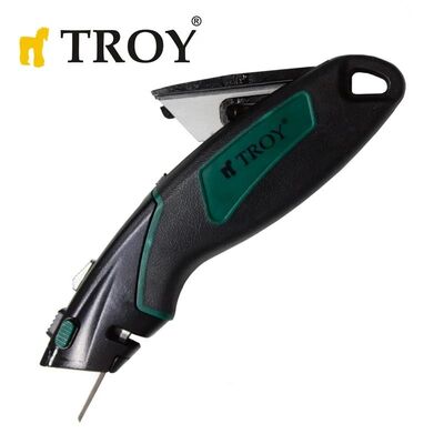 TROY 21605 Profesyonel Trapez Maket Bıçağı, 2 Yedek Bıçaklı 