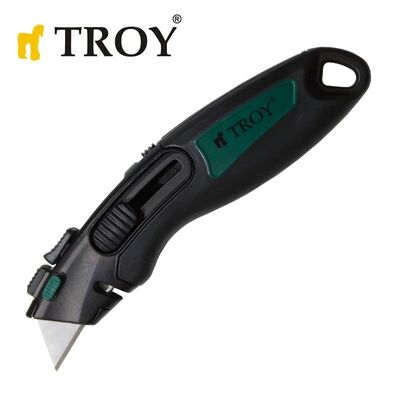 TROY 21608 Profesyonel Trapez Maket Bıçağı, 2 Yedek Bıçaklı 