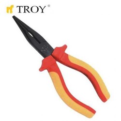 TROY - TROY 21816 Long-Nose Pliers 1000V VDE, 160mm