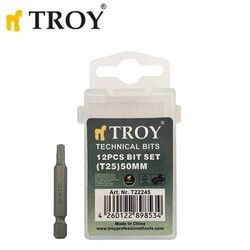 TROY - TROY 22245 Torx Bits Set, T 25x50mm