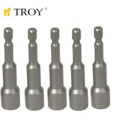 TROY 22291 Bits Uç Girişli Lokma Seti (8x65mm, 5 adet)