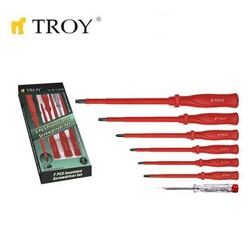 TROY - TROY 22300 İzoleli Tornavida Seti, 7 Parça