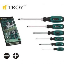 TROY - TROY 22304 Screwdriver Set, 6 Pcs