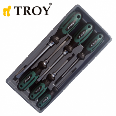 TROY 22304 Screwdriver Set, 6 Pcs