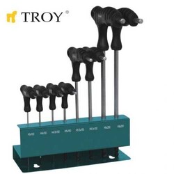 TROY - TROY 22308 Hex Key Set, T-handle