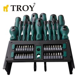 TROY - TROY 22350 Tornavida Bits Uç Seti, 50 Parça