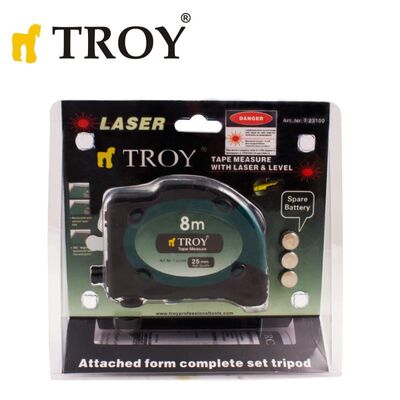 TROY 23100 Laser Tape Measure 7,5 x 25mm