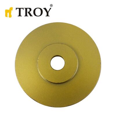 TROY 25070 Avuç Taşlamalar için Ahşap Törpü Diski, Toroidal, 100mm