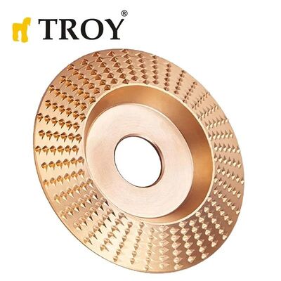 TROY 25076 Angle Grinder Wood Carving Disc, Trapezoidal, 125mm