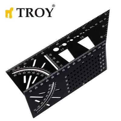 TROY 25901 Alüminyum Kırlangıç Geçme İşaretleme Gönyesi, 215mm