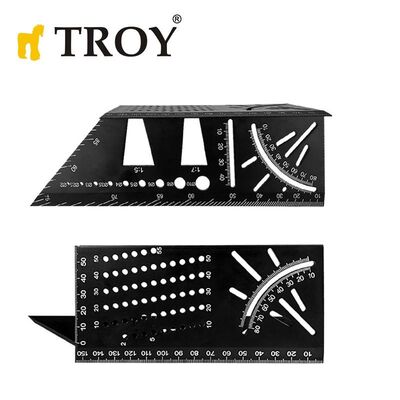 TROY 25901 Alüminyum Kırlangıç Geçme İşaretleme Gönyesi, 215mm