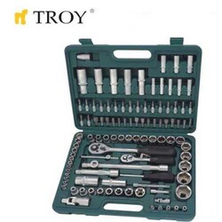 TROY - TROY 26102 Socket Set 108 Pcs, Metric