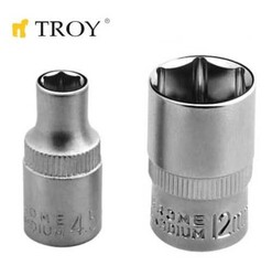 TROY - TROY 26146 1/4” Socket, 7mm-Ø11,8mm-L25mm