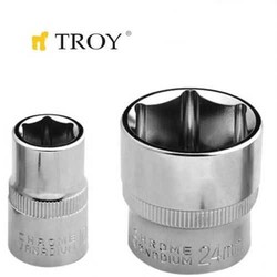 TROY - TROY 26177 3/8” Lokma (Ölçü 24mm-Çap 29,8-Uzunluk 32mm)