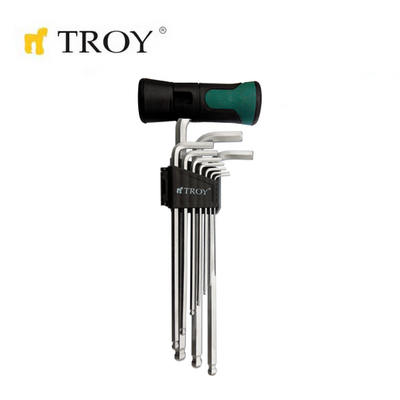 TROY 26202 Hex Key Set, Torx, 11 Pcs