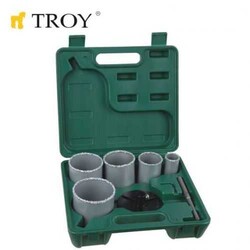 TROY - TROY 27408 Tungsten Carbide Hole Saw Set, 7 Pcs