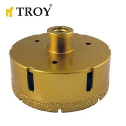 TROY - TROY 27450-105 Avuç Taşlamalar için Seramik Kuru Elmas Delici, 105mm 